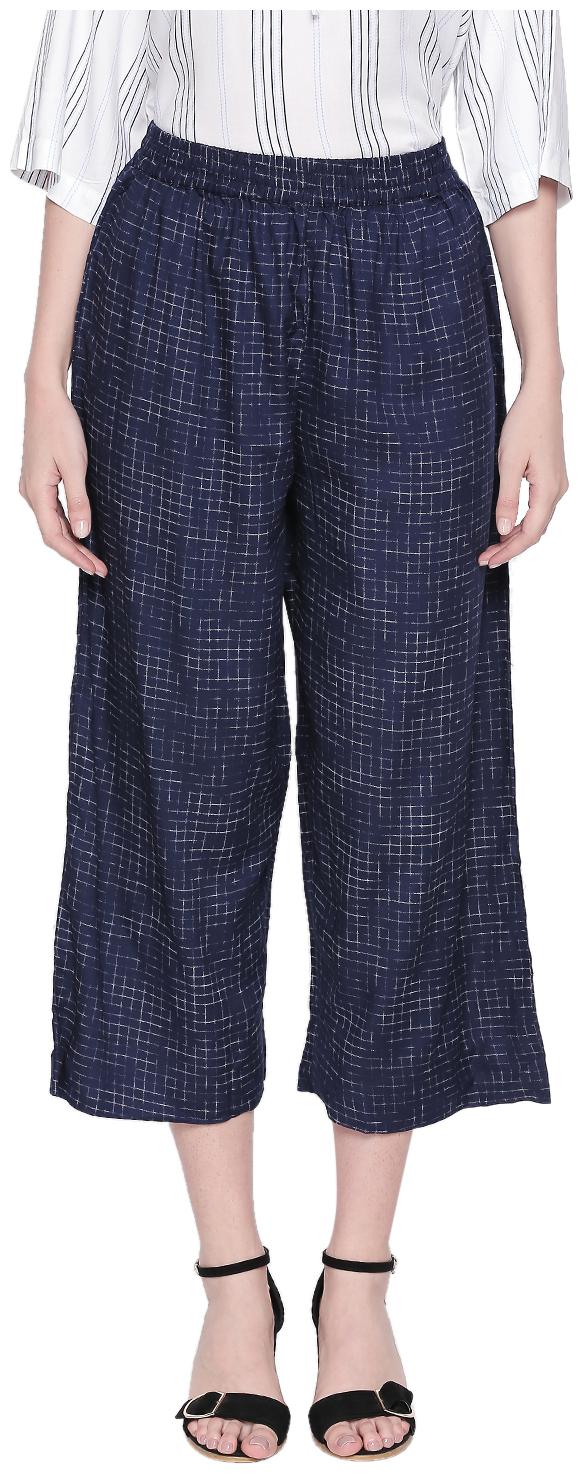 

Rangmanch by Pantaloons Women Palazzo Blue