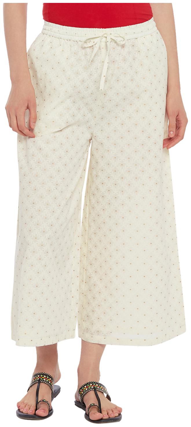 

Rangmanch by Pantaloons Women Palazzo Cream