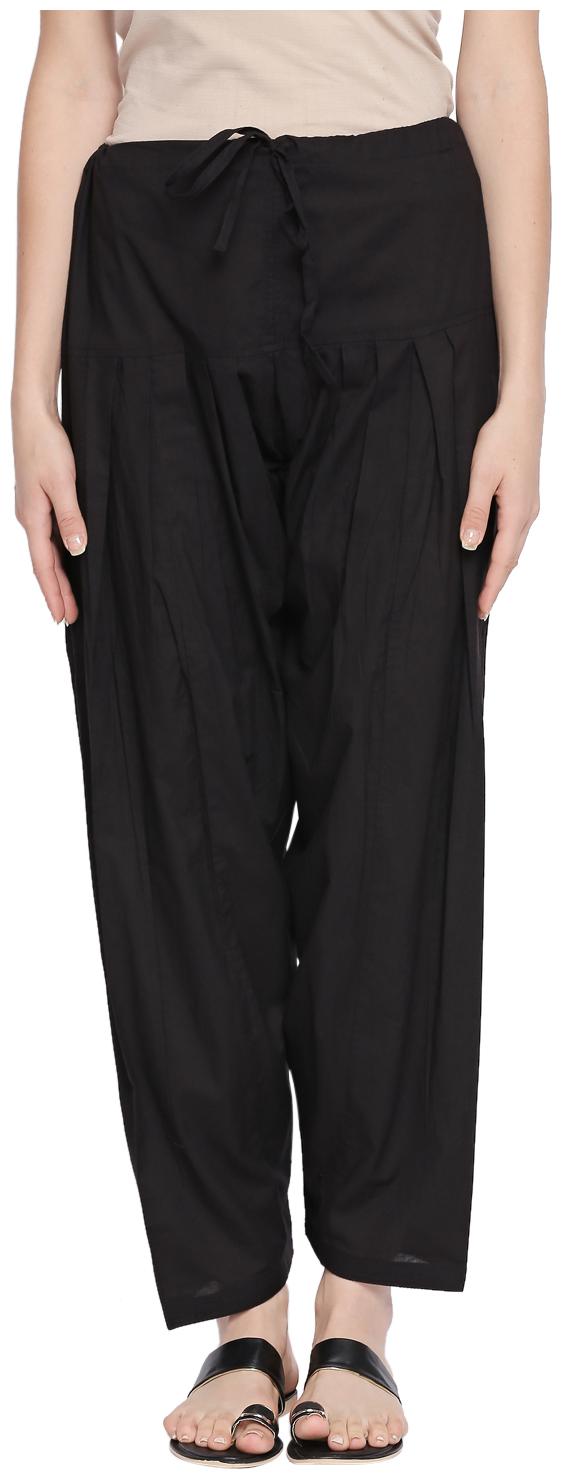

Rangmanch By Pantaloons Cotton Salwar - Black