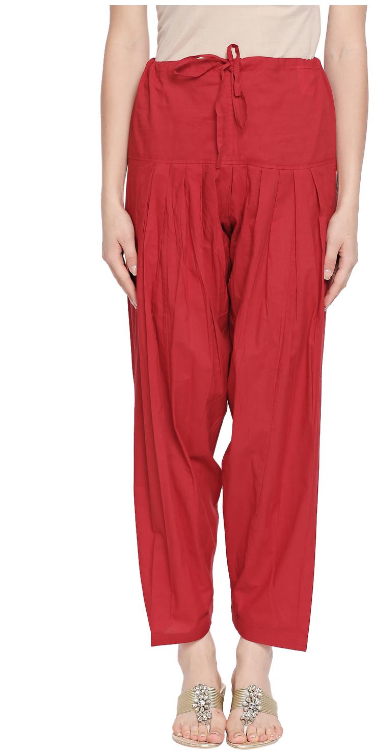 

Rangmanch By Pantaloons Cotton Salwar - Red
