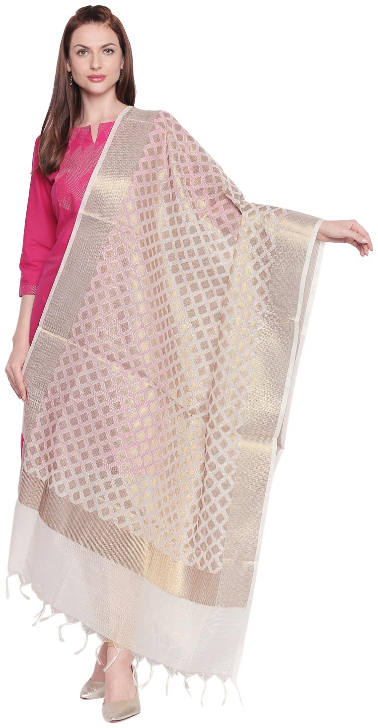 

Rangmanch by Pantaloons Women Dupatta Cream