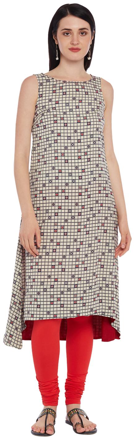

Rangmanch By Pantaloons Women Multi Checkered Fit and Flare Kurta