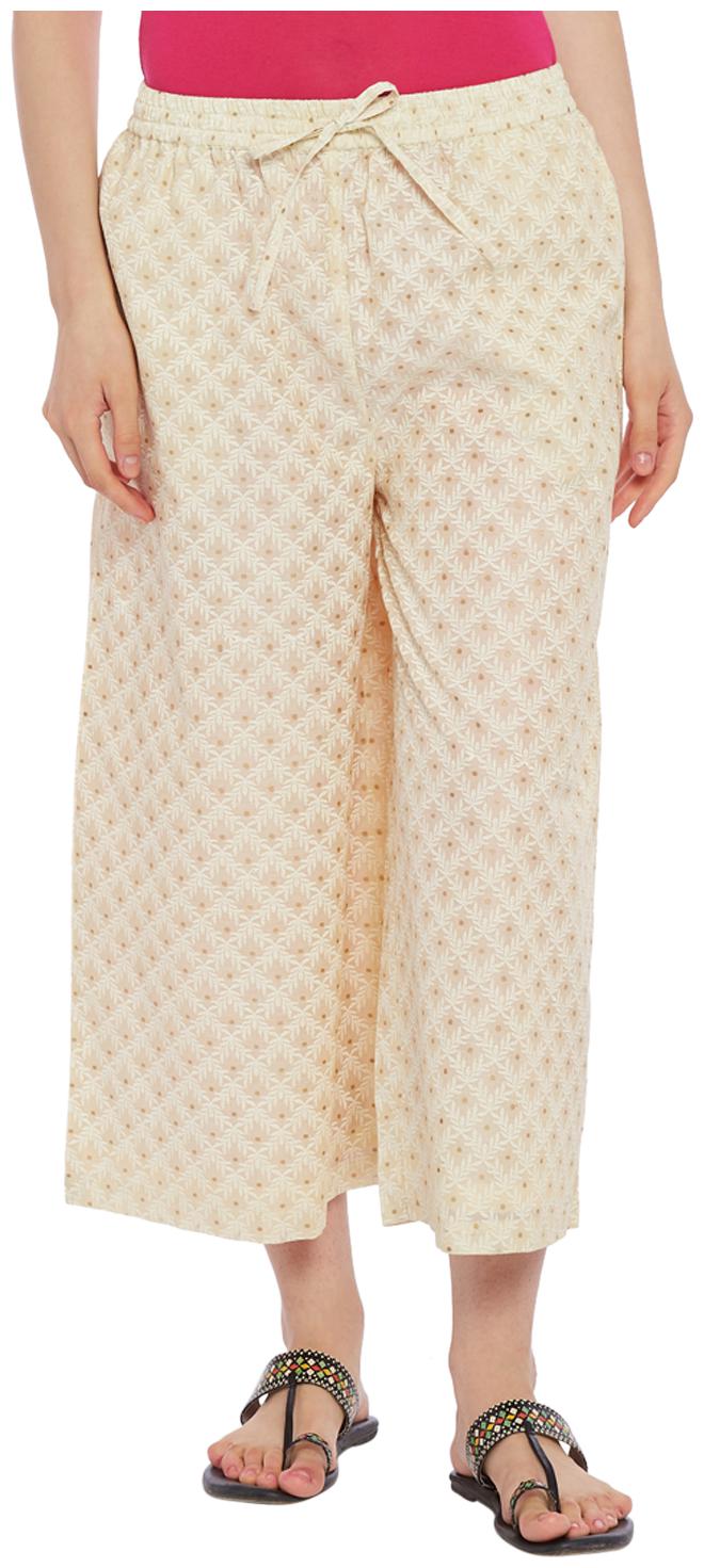 

Rangmanch by Pantaloons Women Palazzo Beige