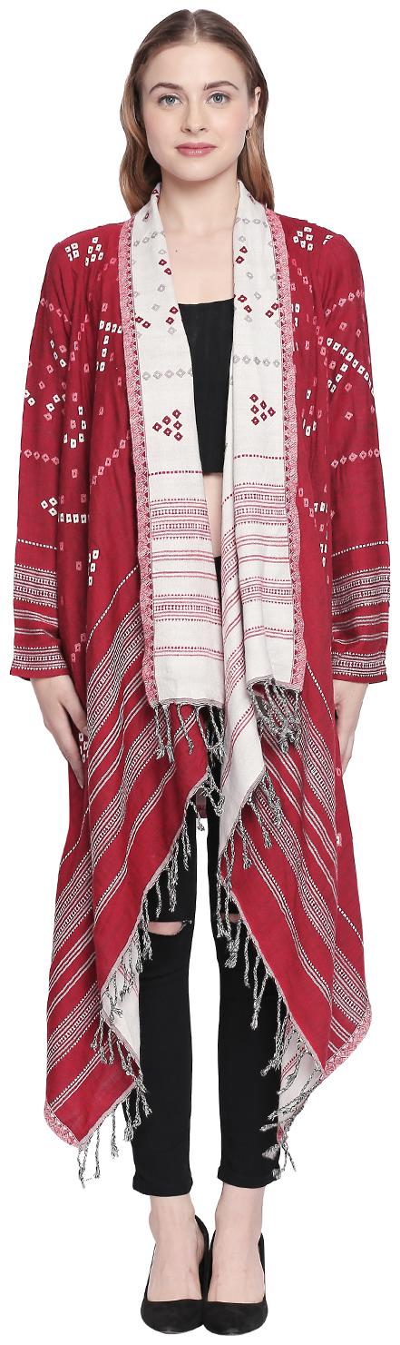 

Rangmanch By Pantaloons Women Shrug - Red