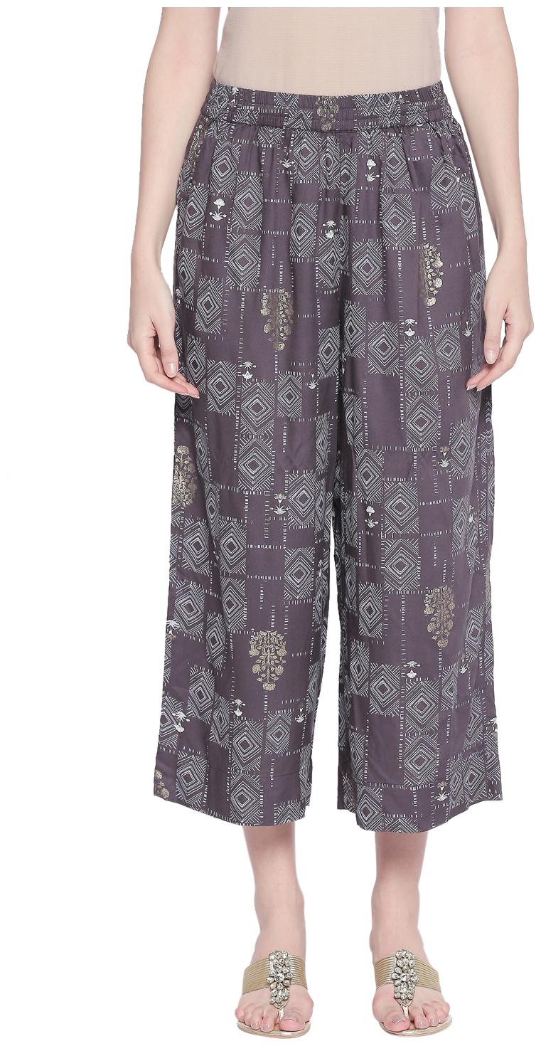 

Rangmanch By Pantaloons Women Grey Regular fit Parallels