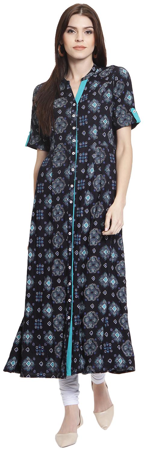 

Rangmayee Women Rayon A-Line Kurta