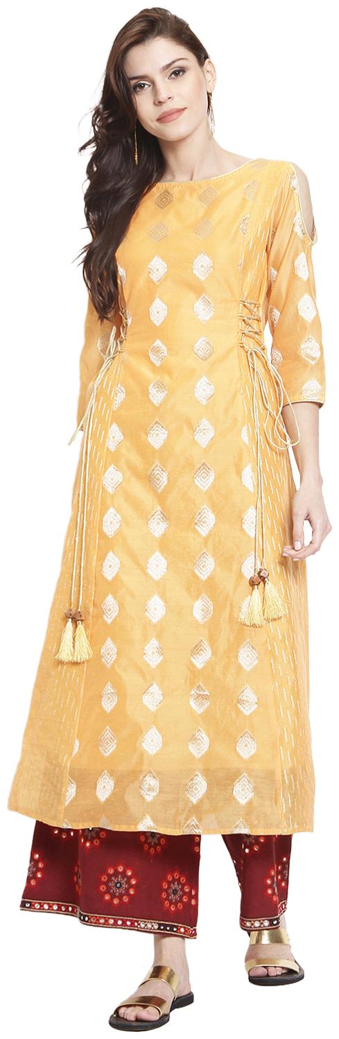 

Rangmayee Women Chanderi A-Line Kurta