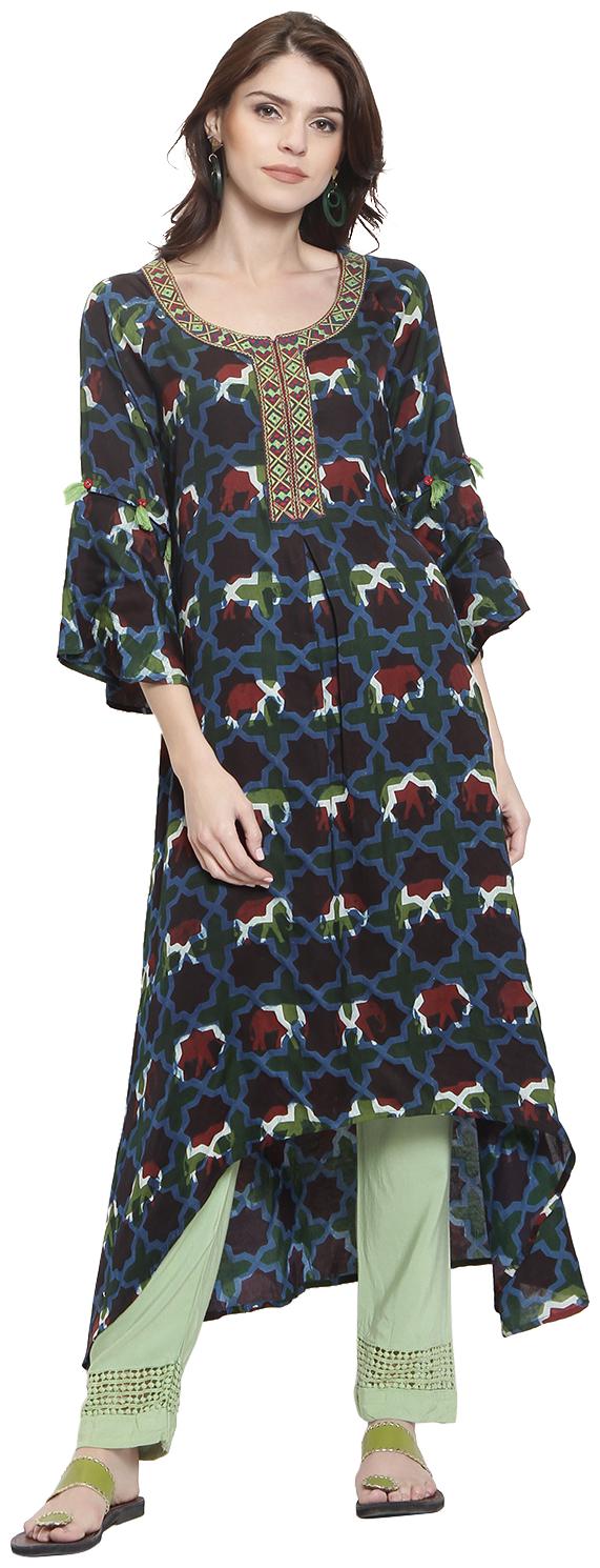 

Rangmayee Womens Viscose Printed A-Line Kurta