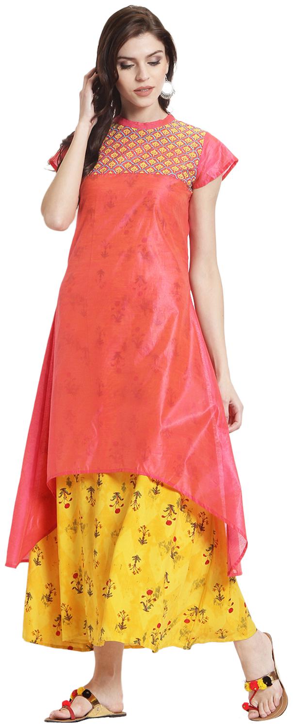 

Rangmayee Women Chanderi A-Line Kurta