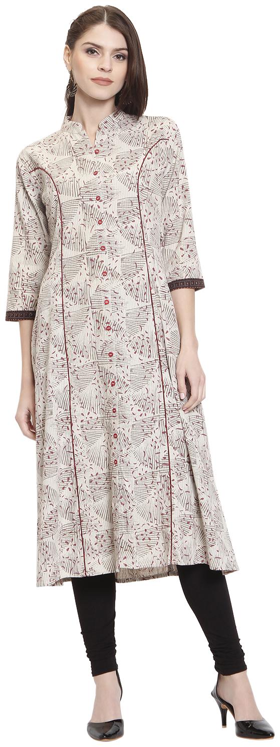 

Rangmayee Women Cotton Dobby A-Line Kurta