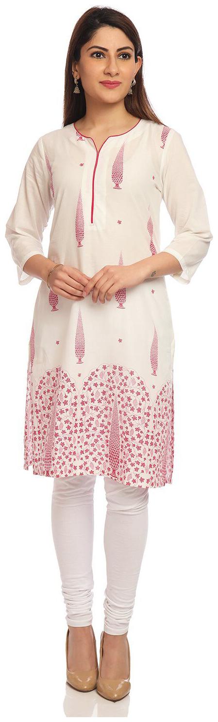 

Rangriti Women Multi Printed Straight Kurta
