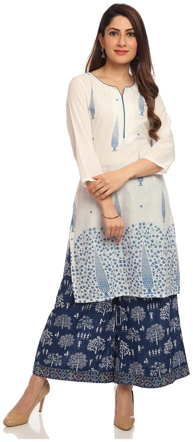 

Rangriti Women Multi Printed Straight Kurta