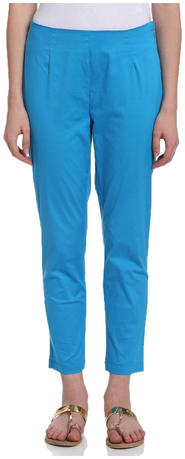 

Rangriti Women Blue Slim fit Regular pants
