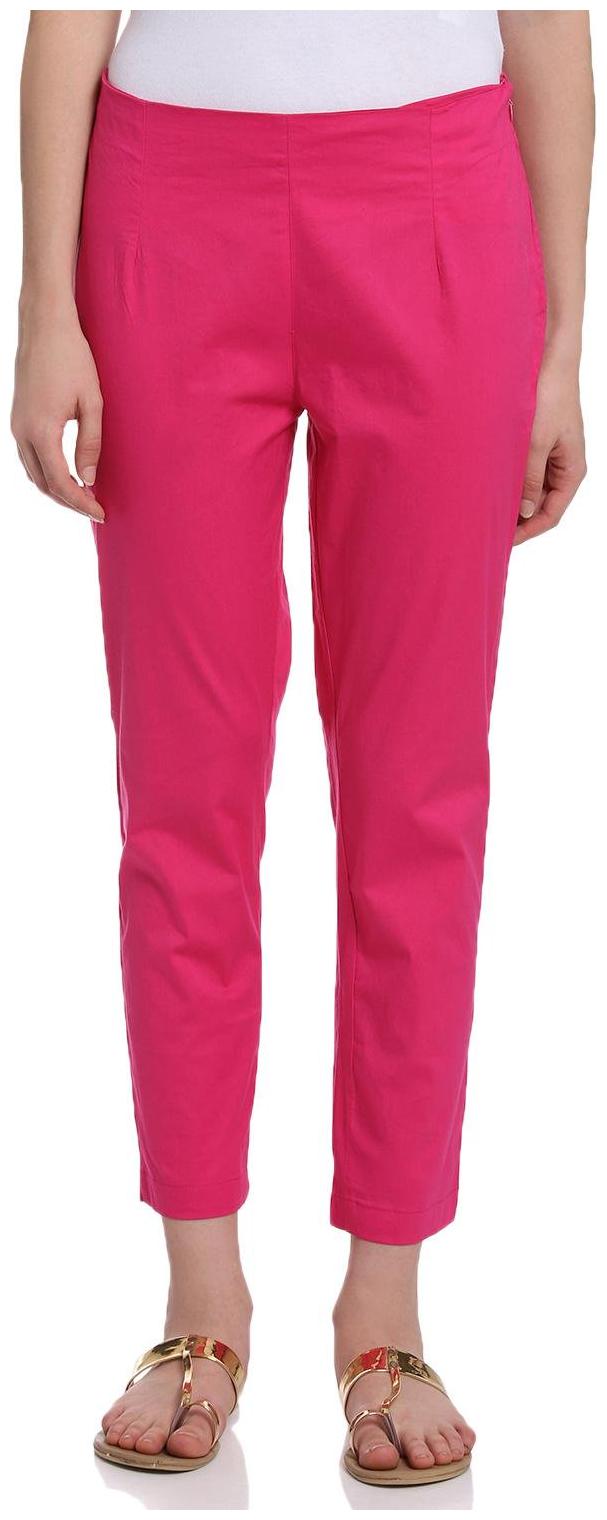

Rangriti Women Pink Slim fit Regular pants