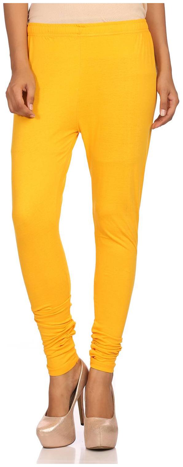 

Rangriti Women Solid Yellow Legging