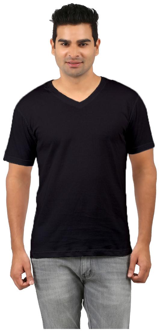 

Rawpockets Men Black Regular fit Cotton V neck T-Shirt - Pack Of 1
