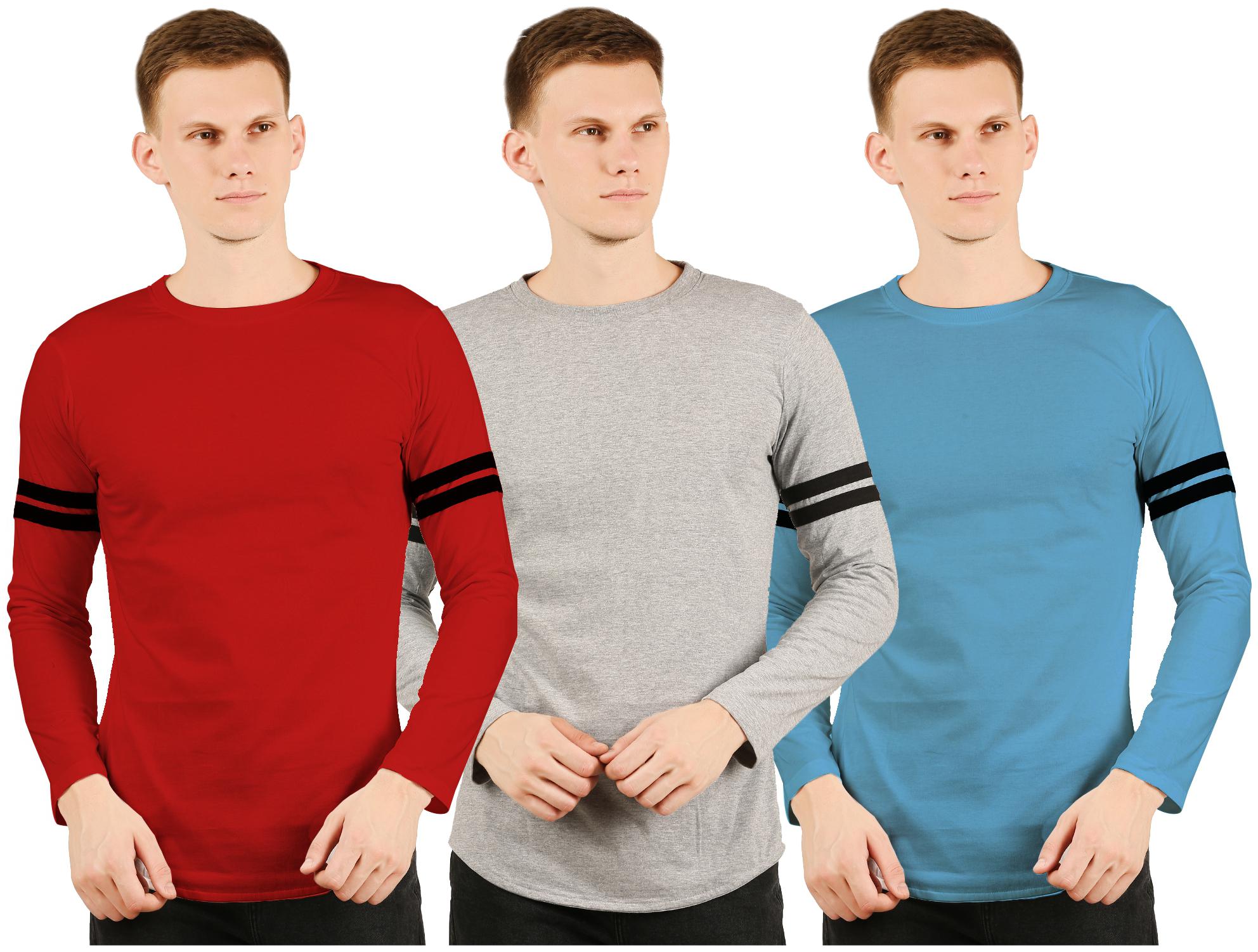 

Rawpockets Men Multi Regular fit Cotton Round neck T-Shirt - Pack Of 3