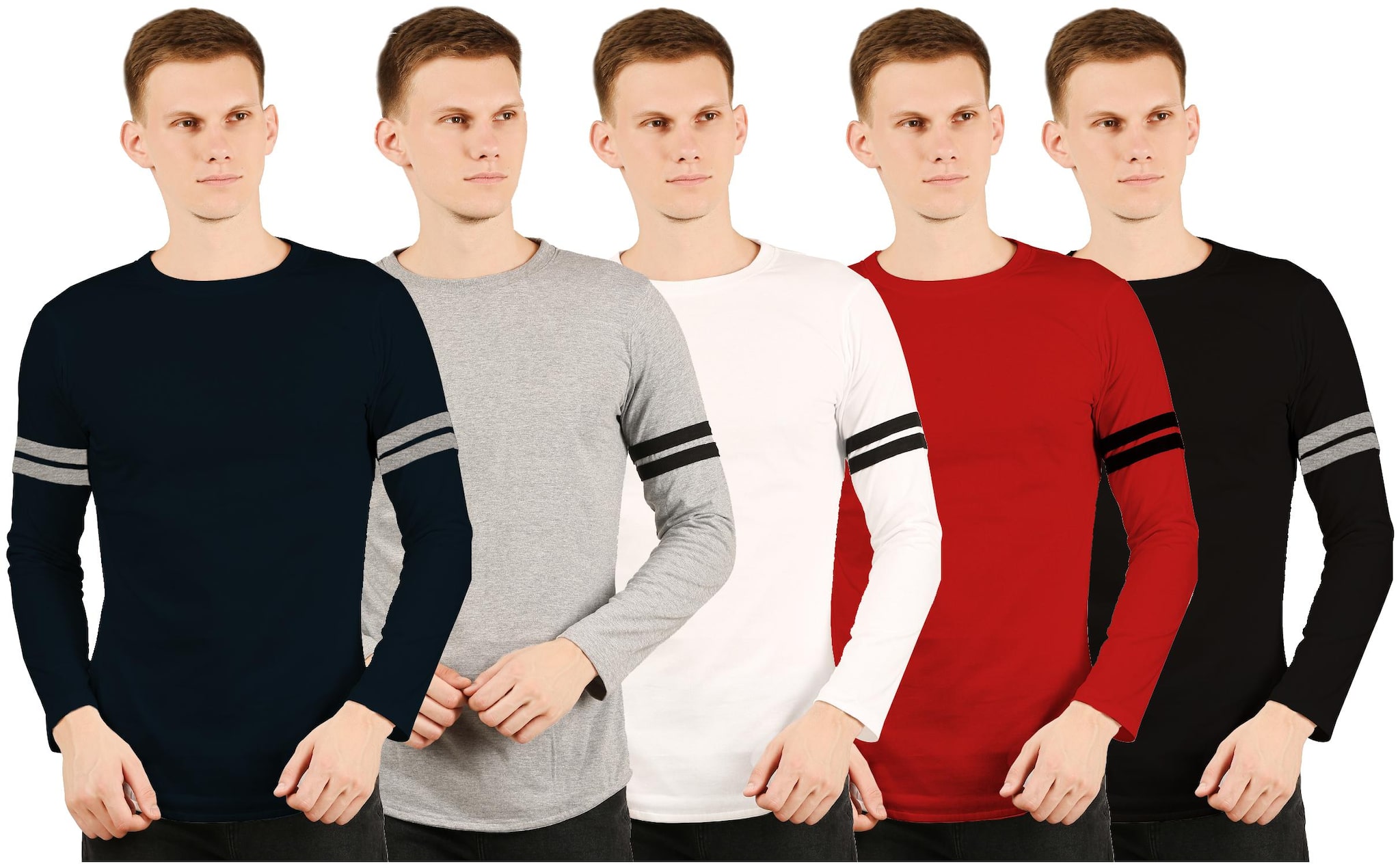 

Rawpockets Men Multi Regular fit Cotton Round neck T-Shirt - Pack Of 5