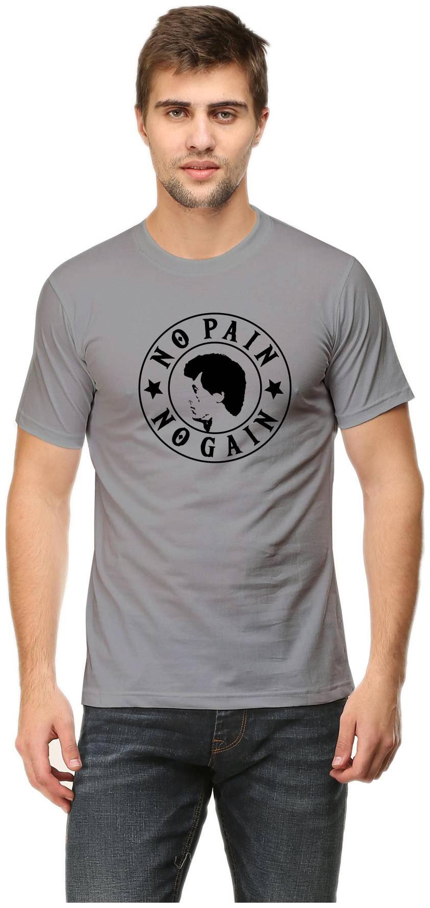 

Rawpockets Men Grey Regular fit Cotton Round neck T-Shirt - Pack Of 1