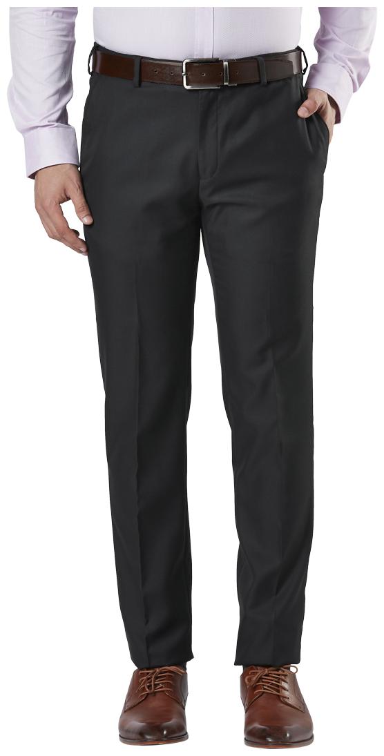

Raymond Men Solid Slim Fit Formal Trouser - Black