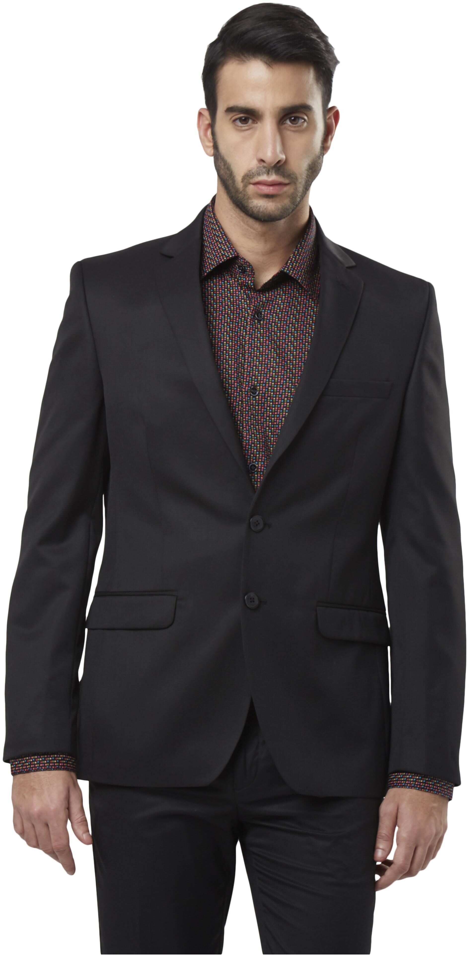 

Raymond Men Black Solid Slim fit Single Breasted Blazer