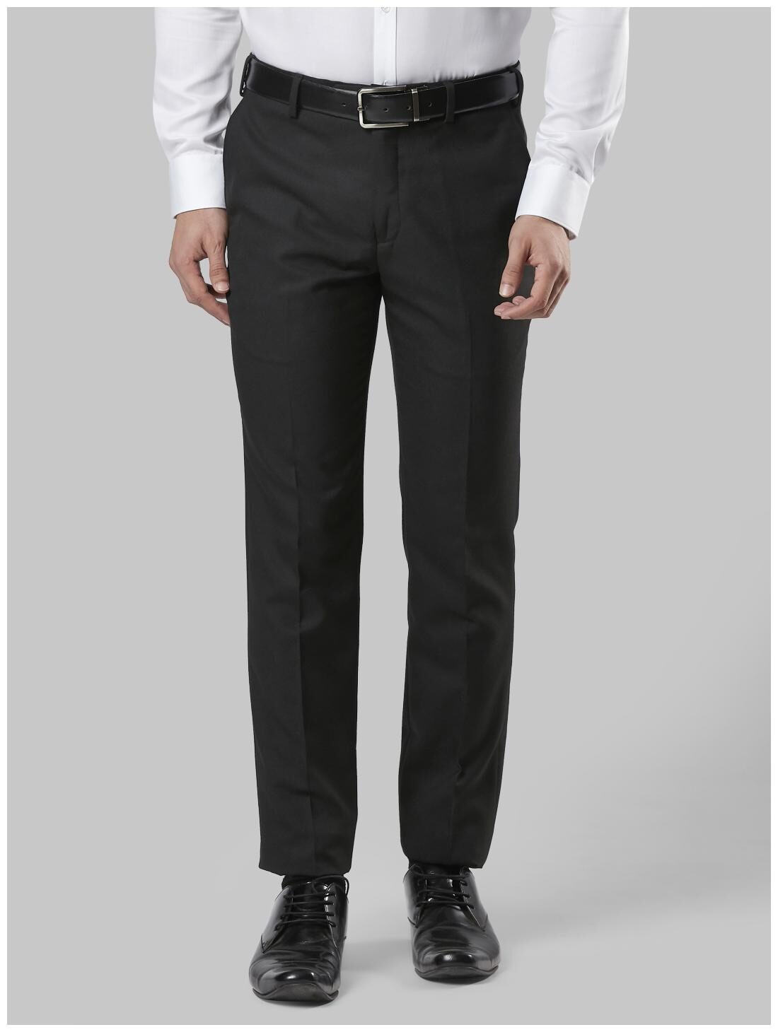 

Raymond Men Solid Slim Fit Formal Trouser - Black
