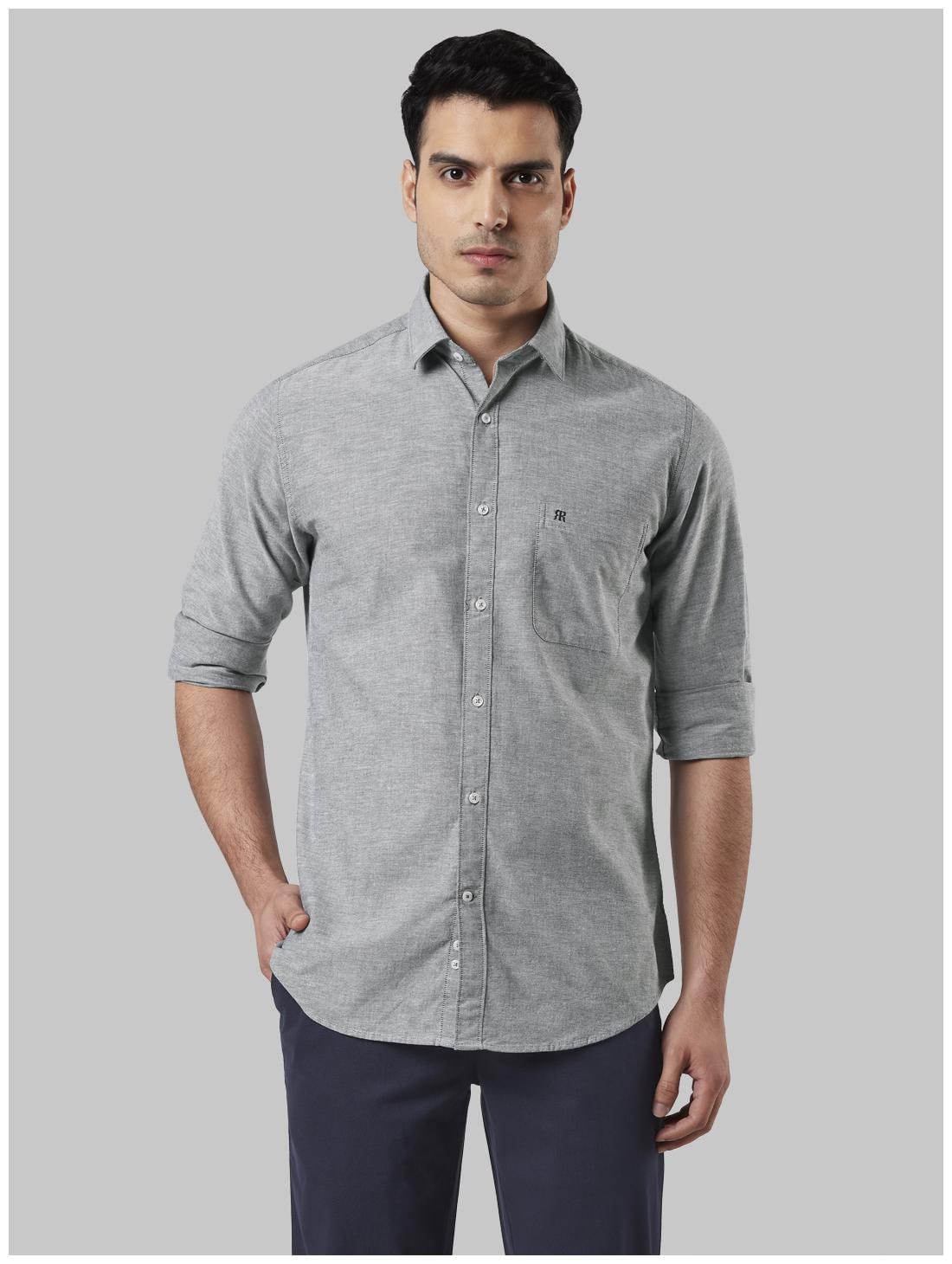 

Raymond Men Black Solid Slim Fit Casual Shirt