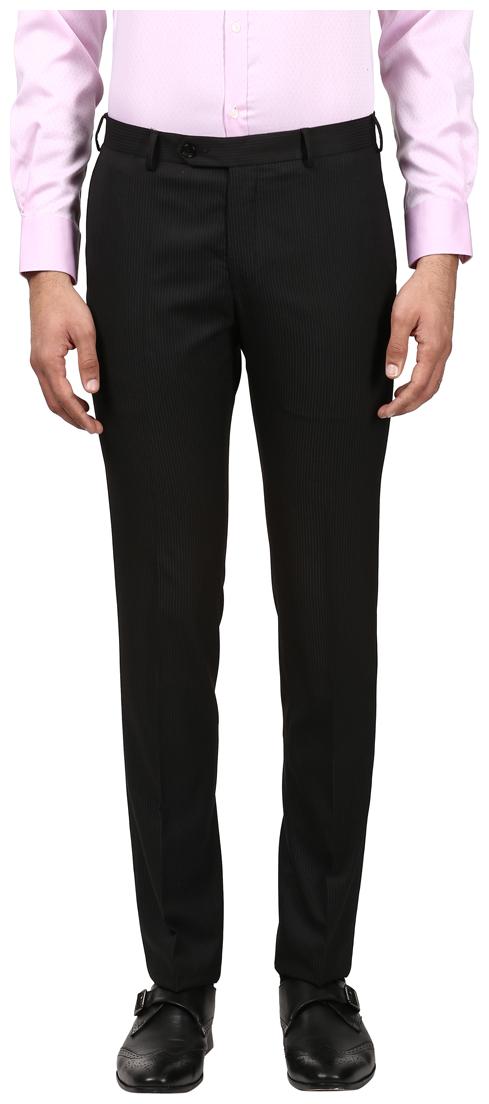 

Raymond Men Solid Slim Fit Formal Trouser - Black