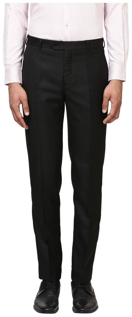

Raymond Men Solid Slim Fit Formal Trouser - Black
