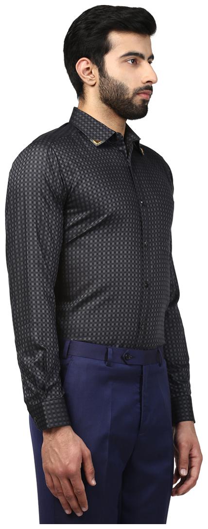 

Raymond Men Slim fit Formal Shirt - Black