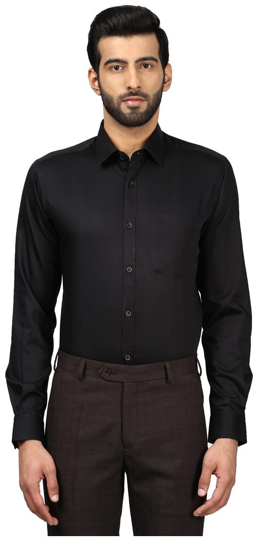 

Raymond Men Slim fit Formal Shirt - Black