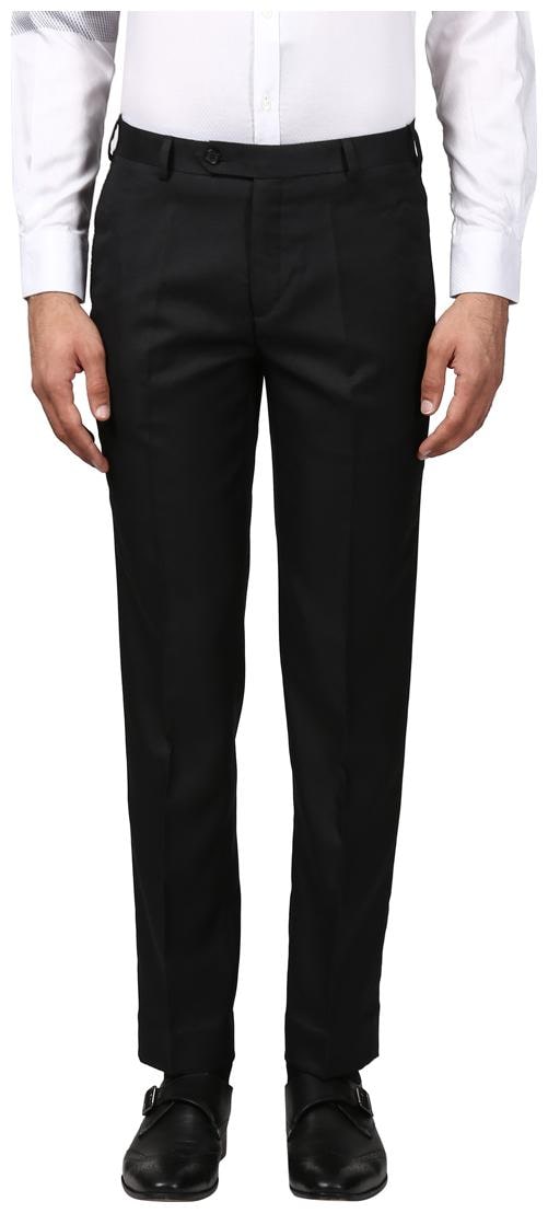 

Raymond Men Solid Slim Fit Formal Trouser - Black