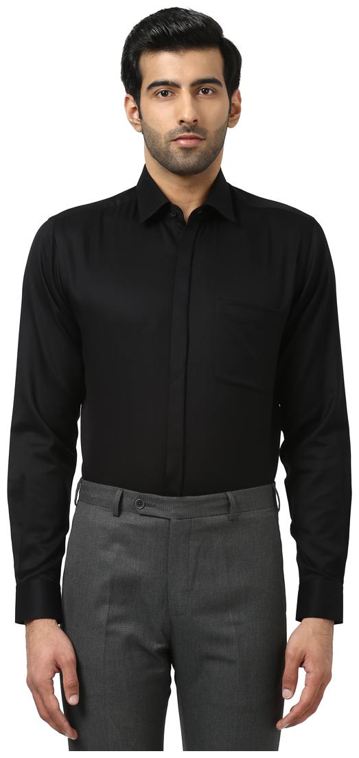 

Raymond Men Slim fit Formal Shirt - Black