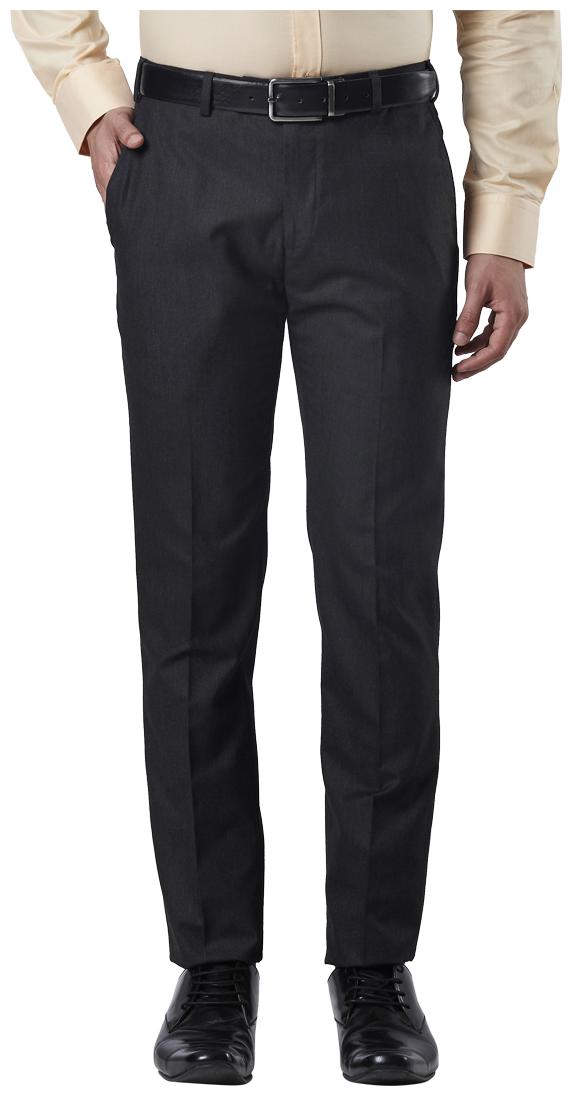 

Raymond Men Solid Slim Fit Formal Trouser - Black