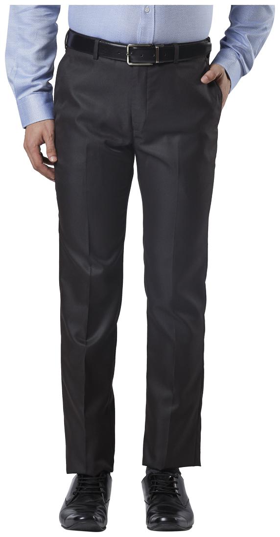 

Raymond Men Solid Slim Fit Formal Trouser - Brown