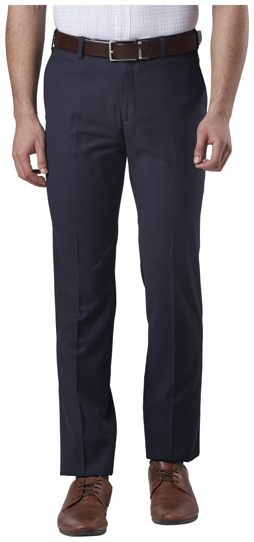 

Raymond Men Solid Slim Fit Formal Trouser - Blue