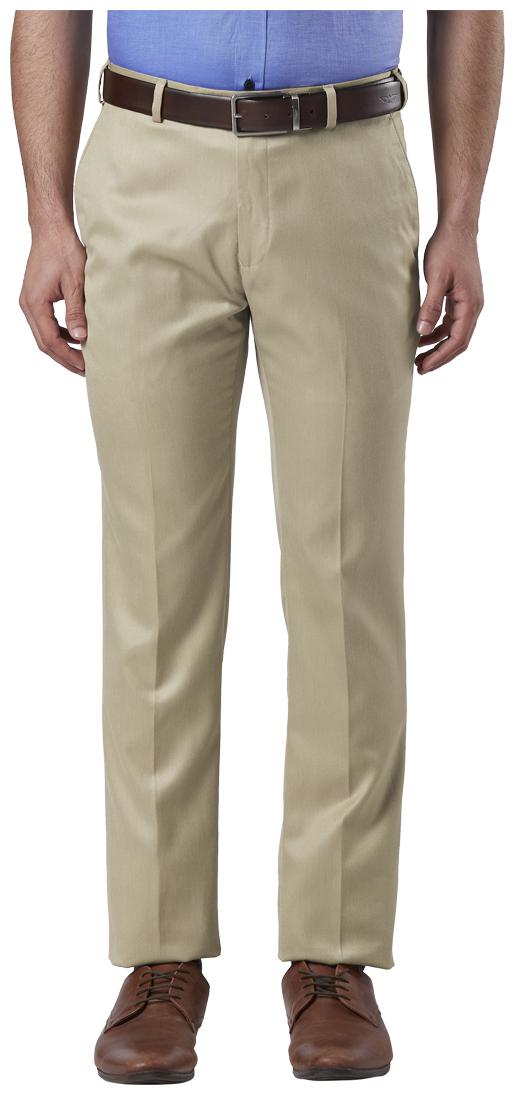 

Raymond Men Solid Slim Fit Formal Trouser - Beige