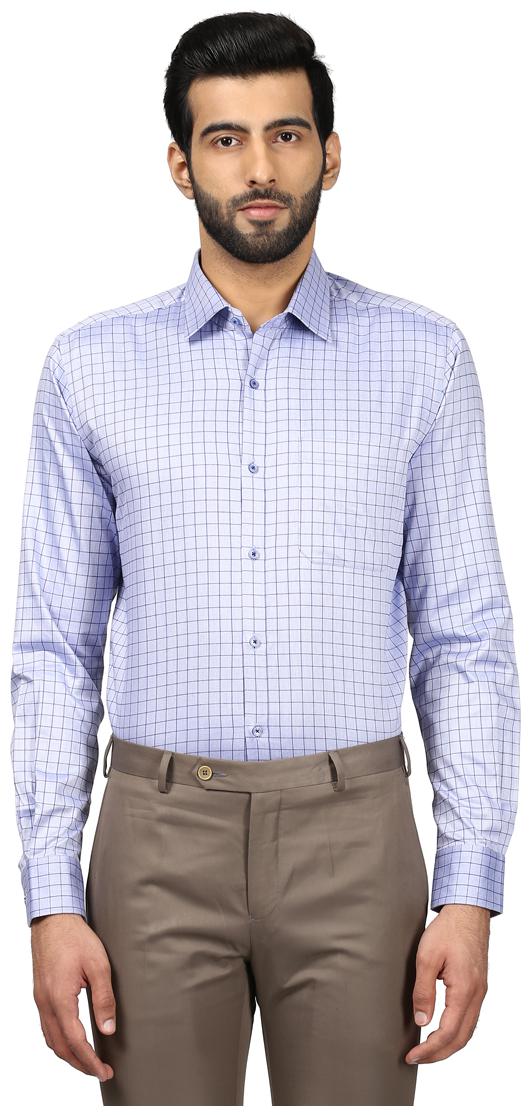 

Raymond Men Regular fit Formal Shirt - Blue