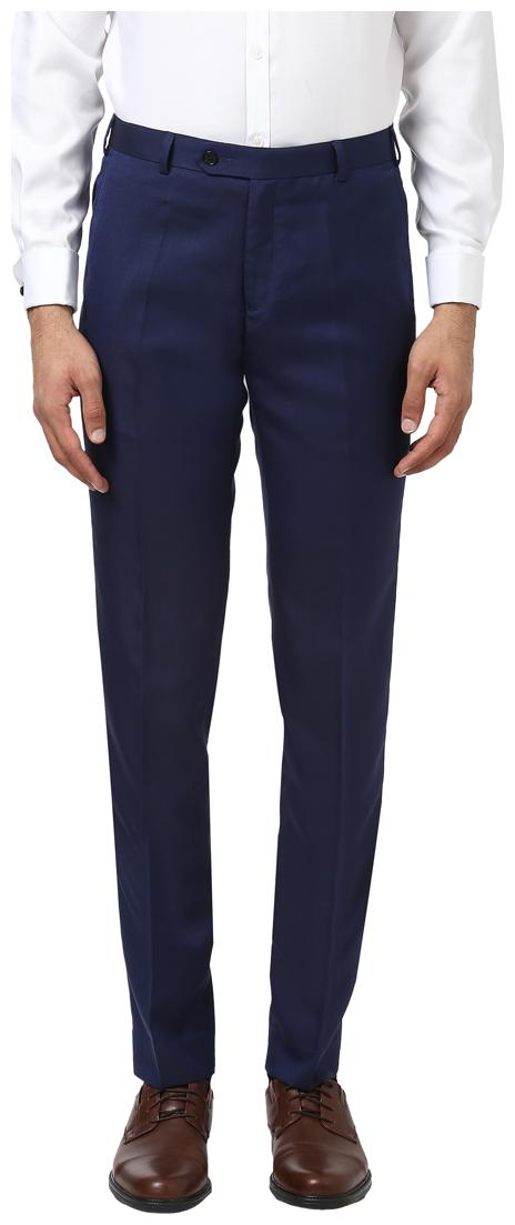 

Raymond Men Solid Slim Fit Formal Trouser - Blue