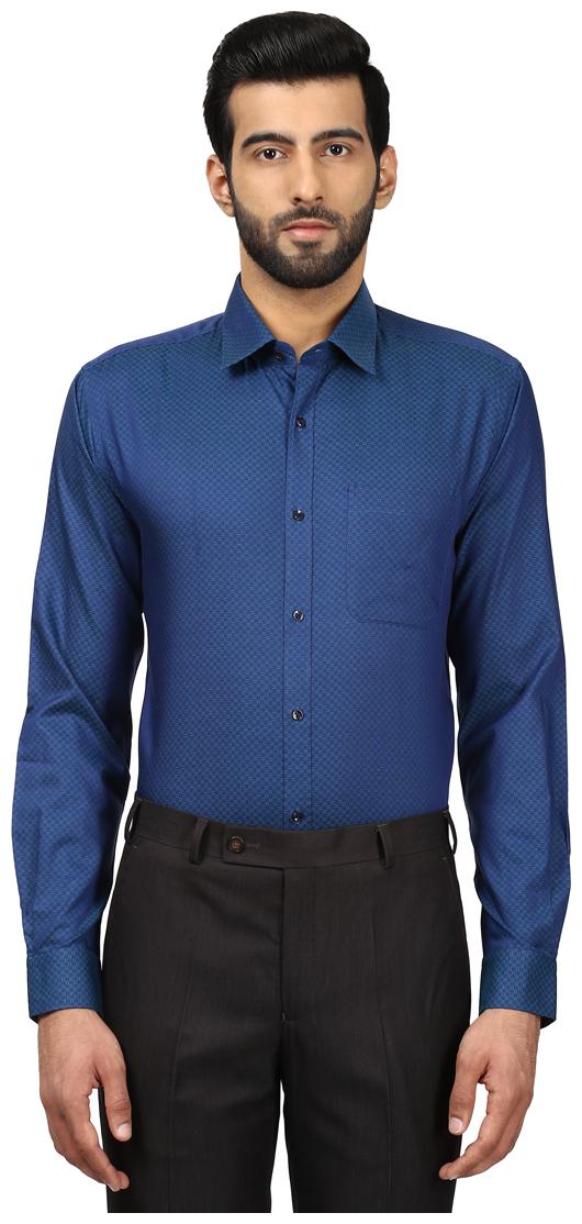 

Raymond Men Regular fit Formal Shirt - Blue
