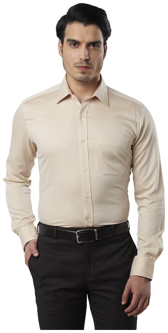 

Raymond Men Regular fit Formal Shirt - Cream