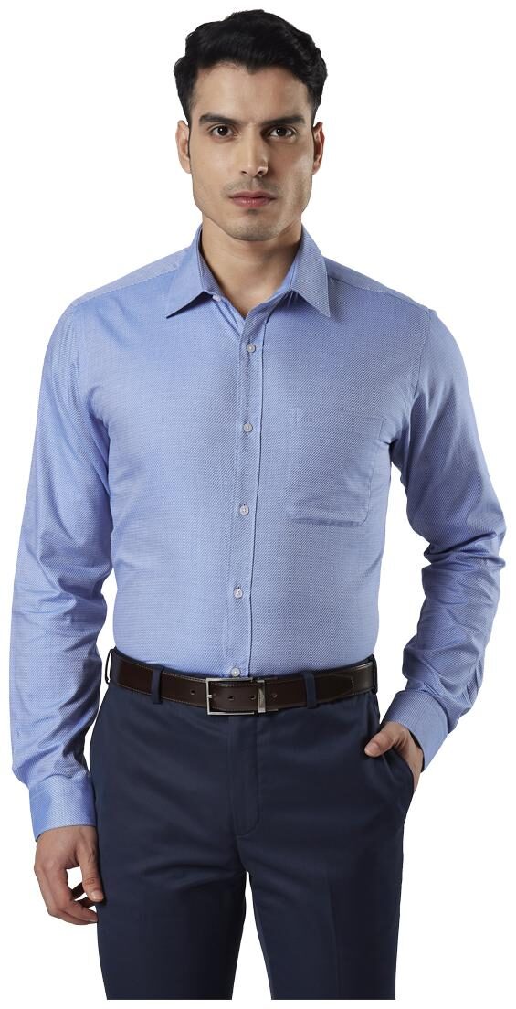 

Raymond Men Slim fit Formal Shirt - Blue