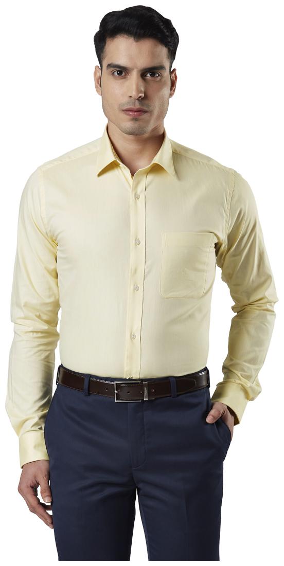

Raymond Men Slim fit Formal Shirt - Yellow