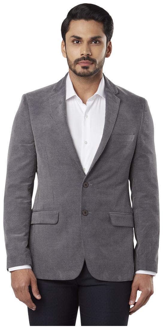 

Raymond Men Grey Solid Slim fit Single Breasted Blazer