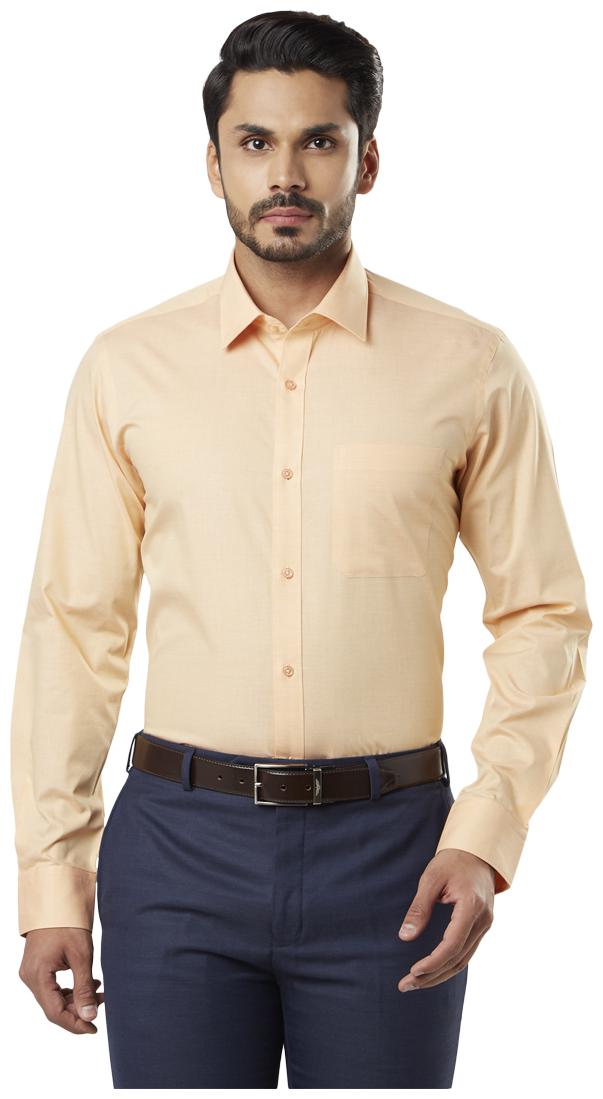 

Raymond Men Regular fit Formal Shirt - Orange