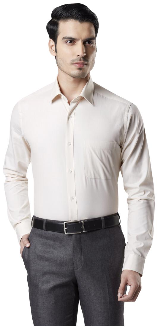 

Raymond Men Slim fit Formal Shirt - Beige