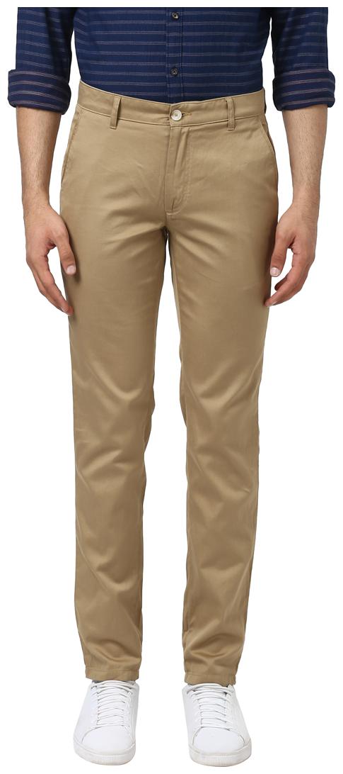 

Raymond Men Brown Solid Slim fit Regular trousers
