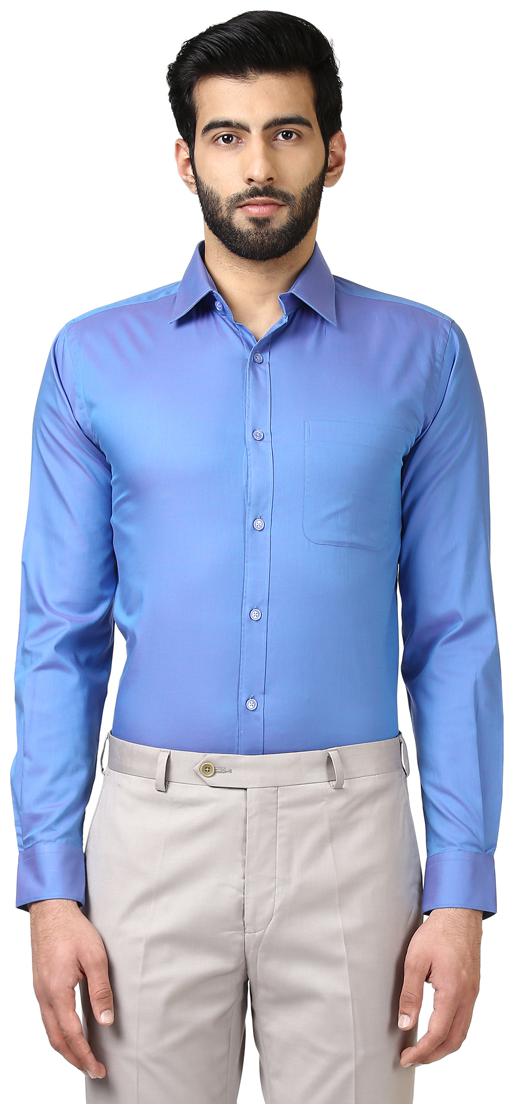 

Raymond Men Regular fit Formal Shirt - Blue