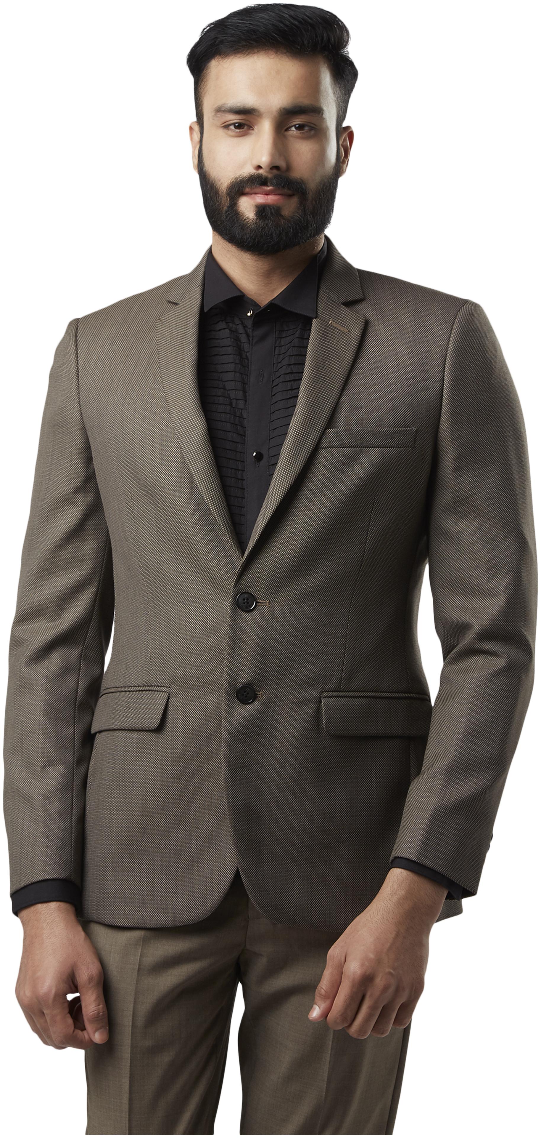 

Raymond Men Brown Solid Slim fit Single Breasted Blazer