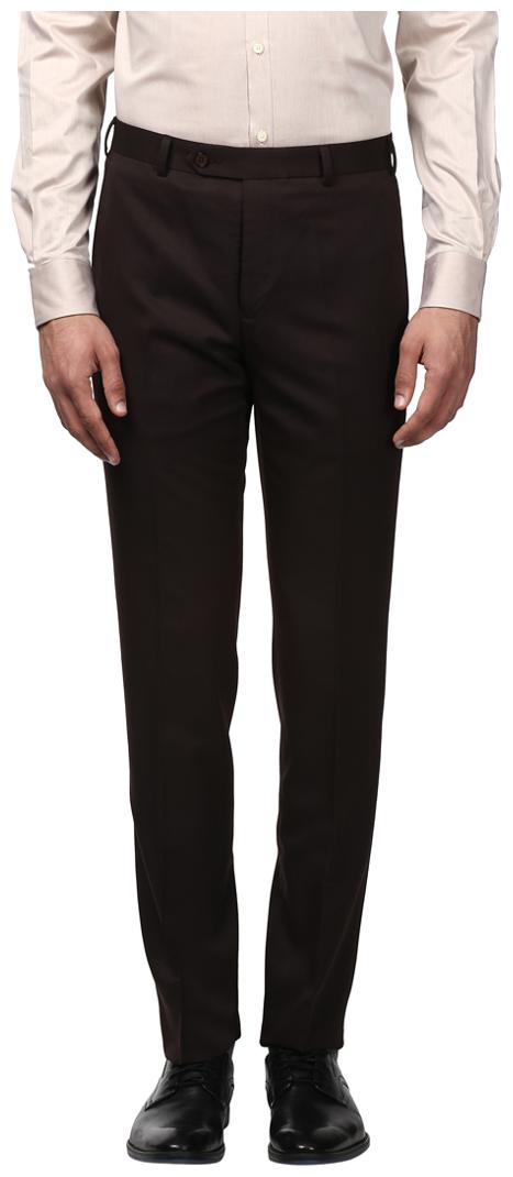 

Raymond Men Solid Slim Fit Formal Trouser - Brown